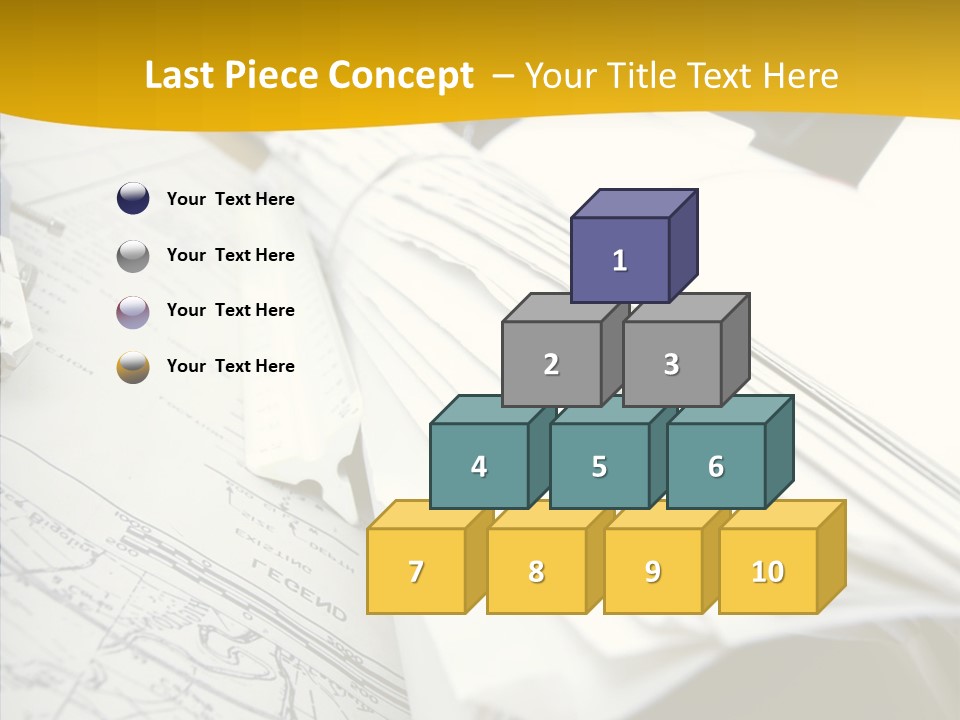 Room Compass Work PowerPoint Template