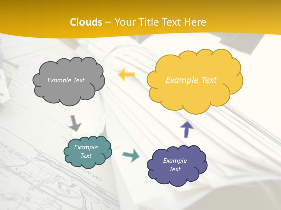 Room Compass Work PowerPoint Template