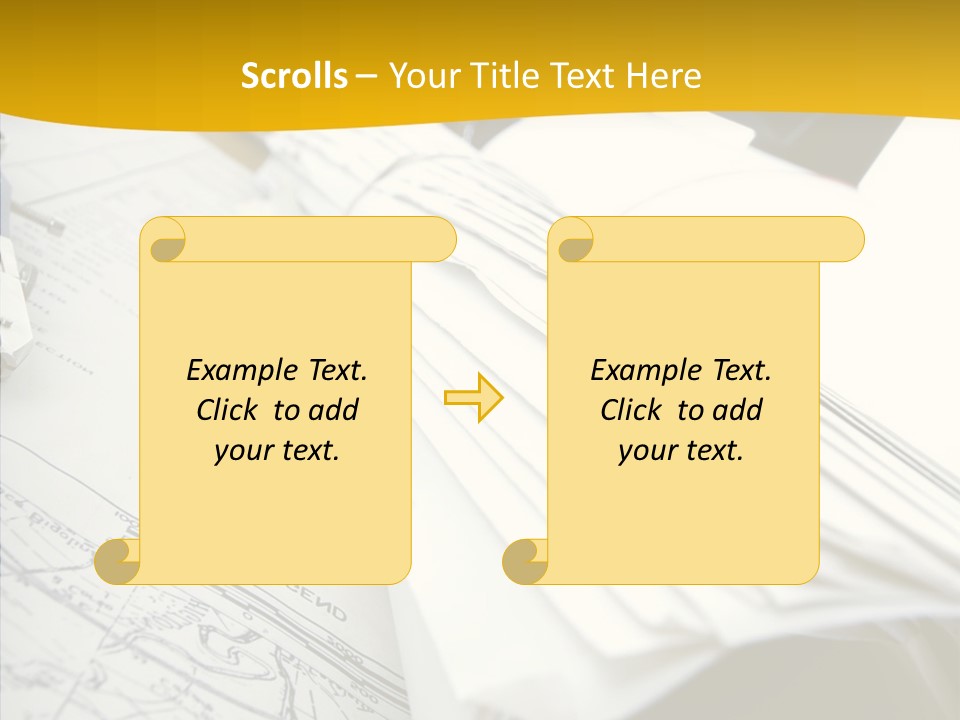 Room Compass Work PowerPoint Template