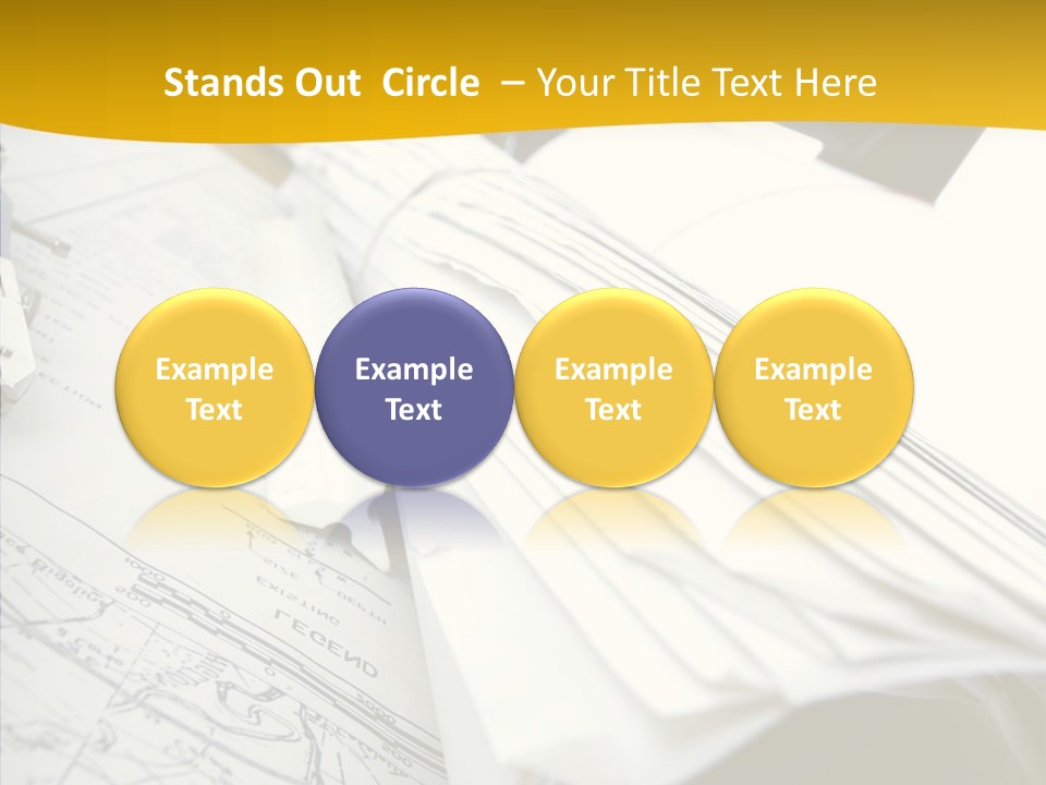 Room Compass Work PowerPoint Template