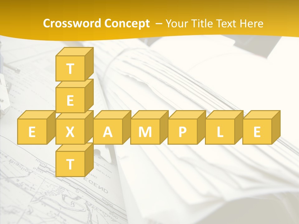 Room Compass Work PowerPoint Template