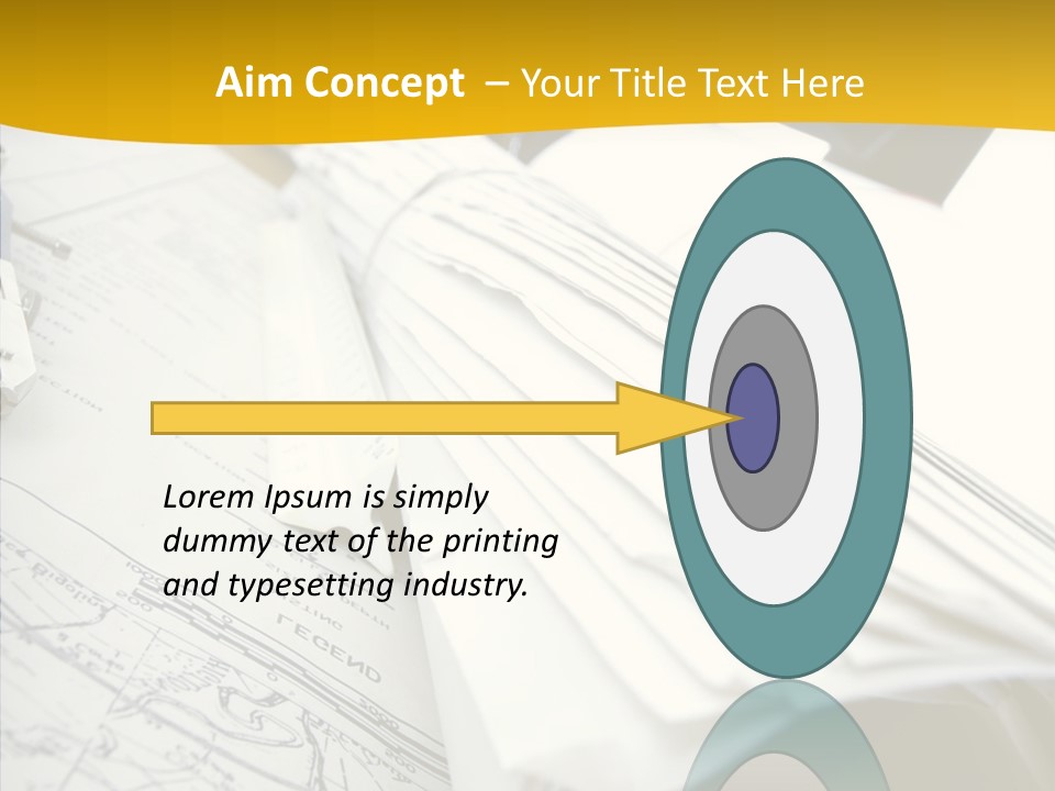 Room Compass Work PowerPoint Template