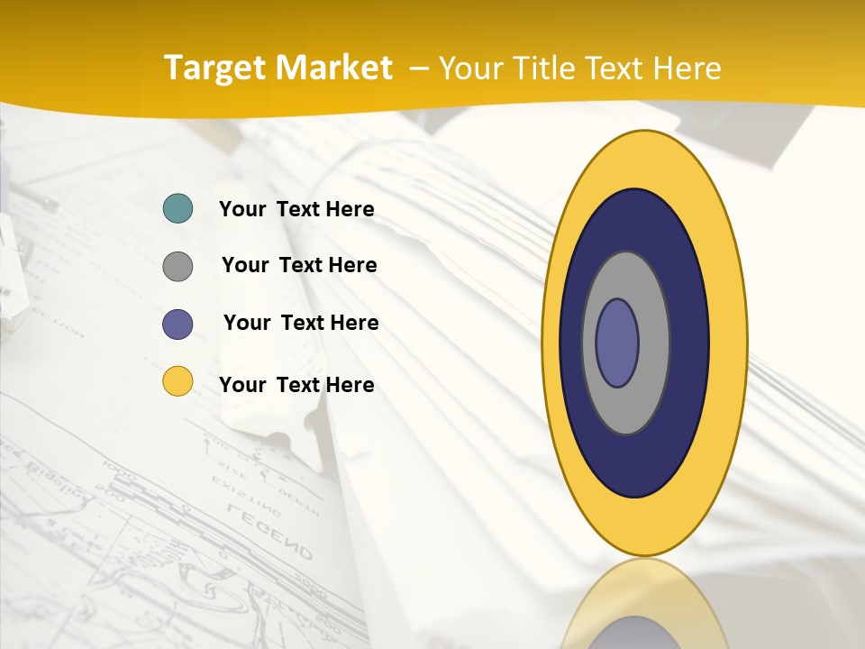 Room Compass Work PowerPoint Template