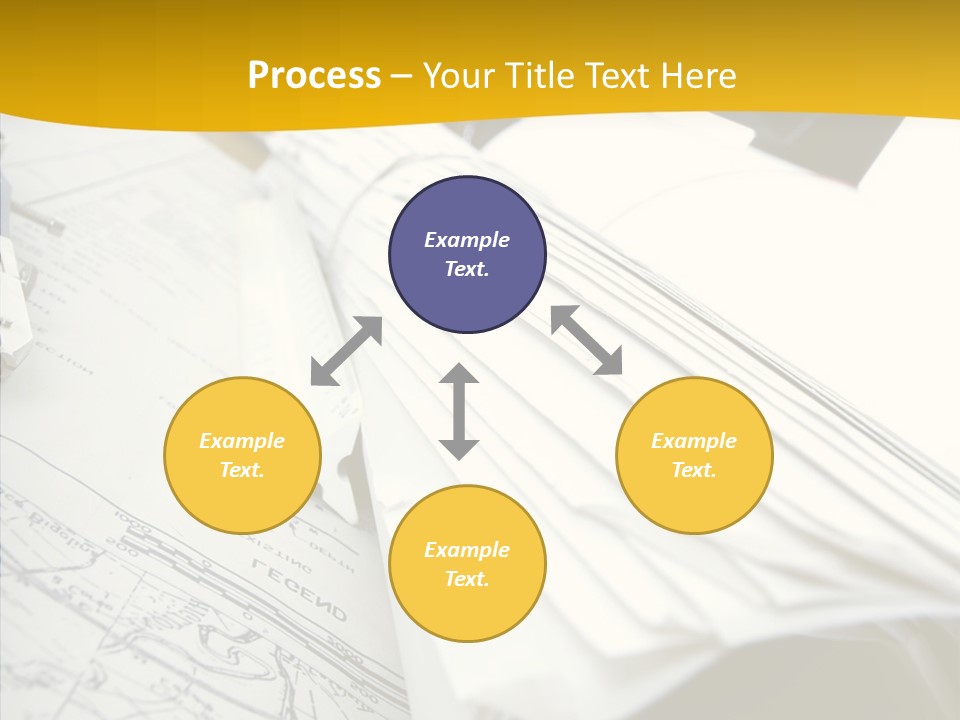 Room Compass Work PowerPoint Template