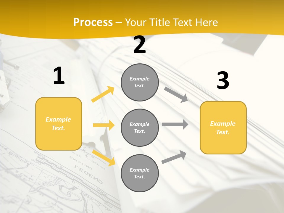 Room Compass Work PowerPoint Template