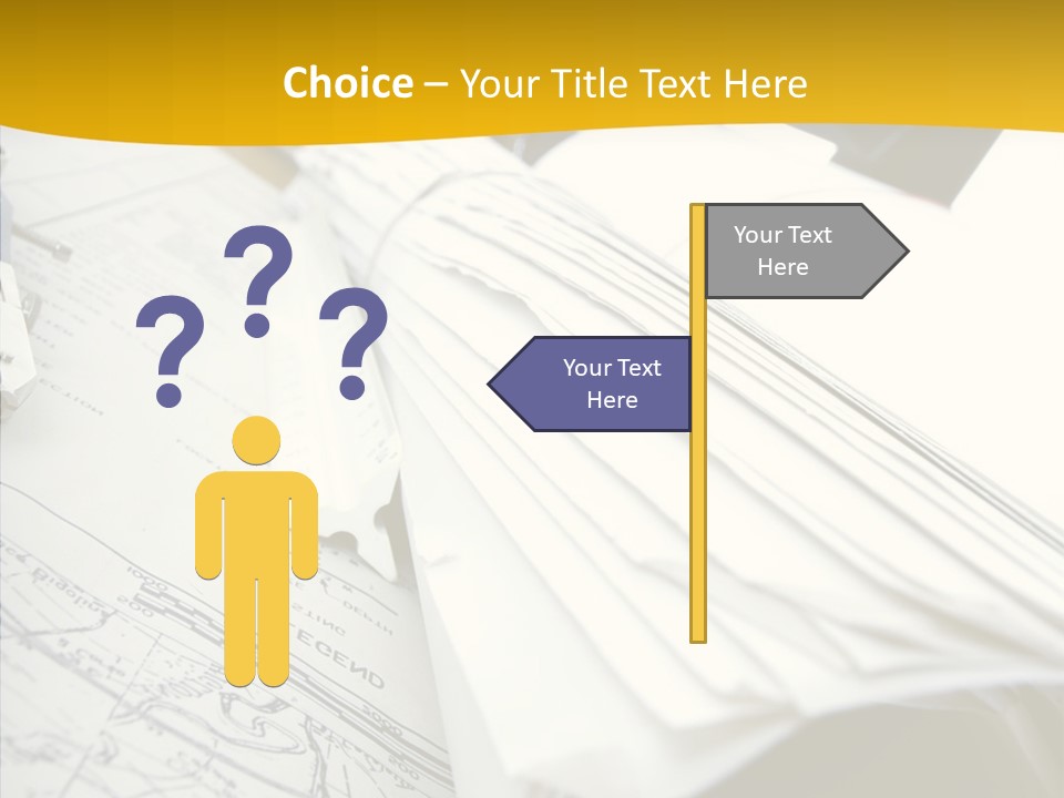 Room Compass Work PowerPoint Template
