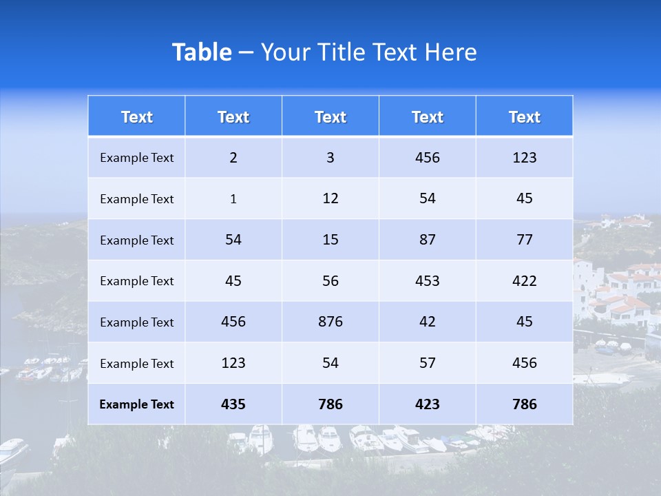Menorca Sun High PowerPoint Template