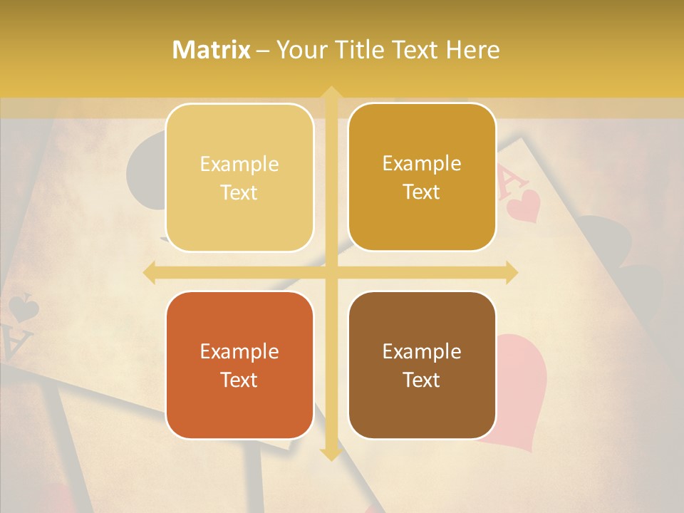 Close Cards Spot PowerPoint Template