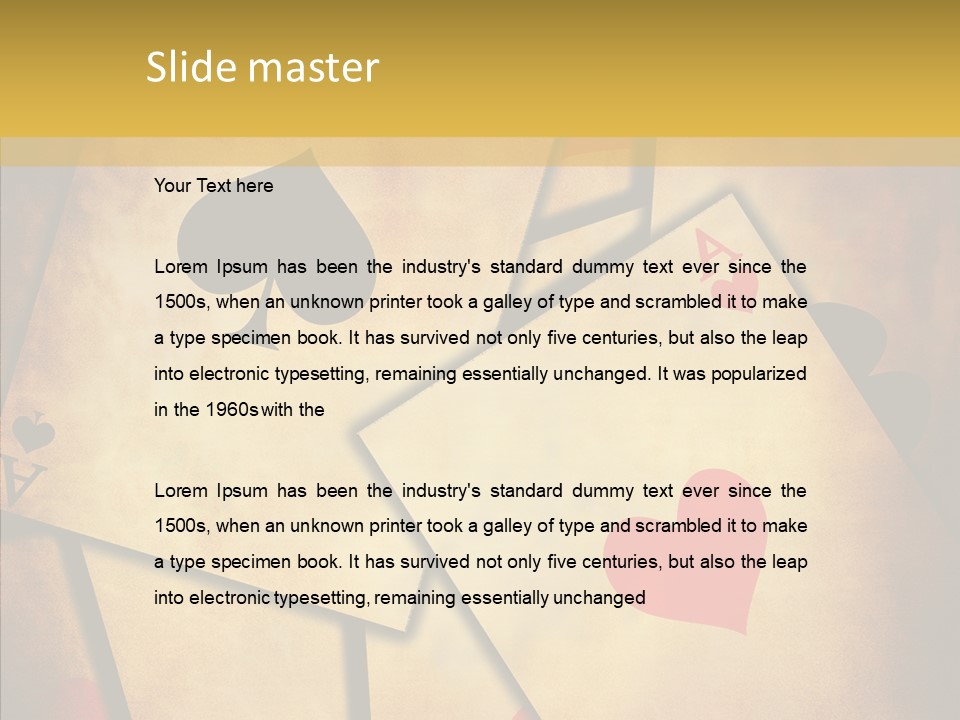 Close Cards Spot PowerPoint Template