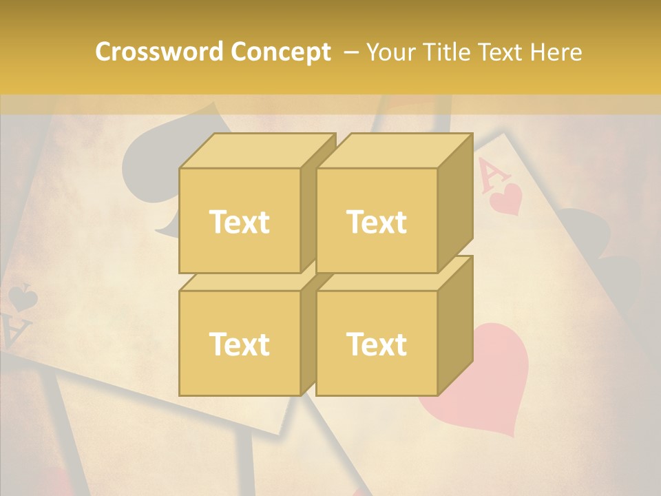 Close Cards Spot PowerPoint Template