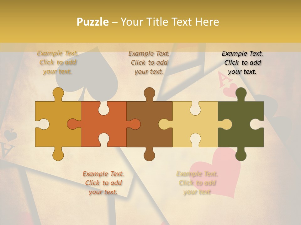 Close Cards Spot PowerPoint Template