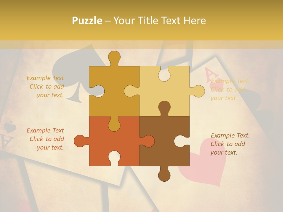 Close Cards Spot PowerPoint Template