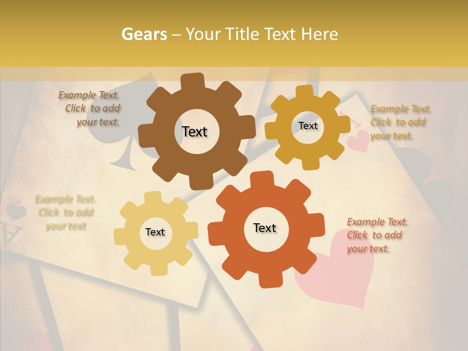 Close Cards Spot PowerPoint Template