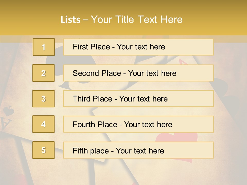 Close Cards Spot PowerPoint Template