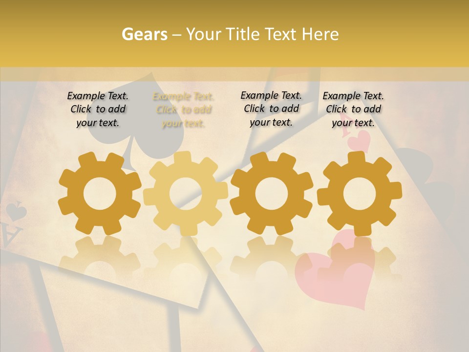 Close Cards Spot PowerPoint Template