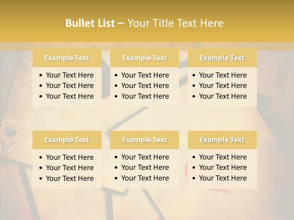 Close Cards Spot PowerPoint Template