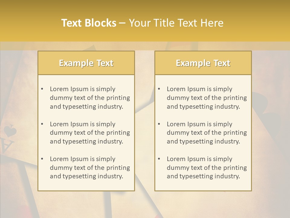 Close Cards Spot PowerPoint Template