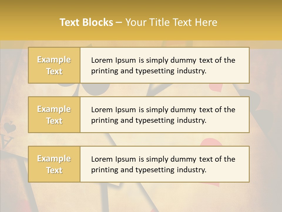 Close Cards Spot PowerPoint Template