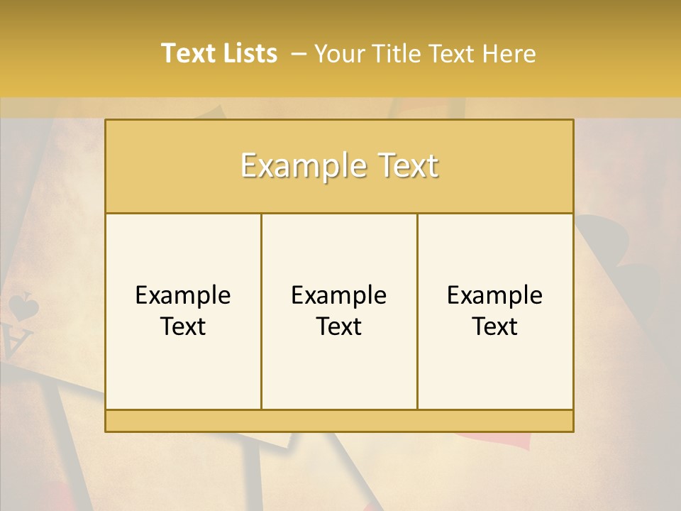 Close Cards Spot PowerPoint Template