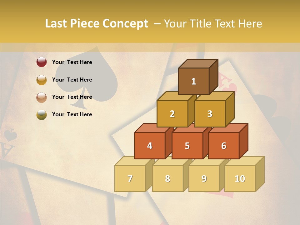 Close Cards Spot PowerPoint Template