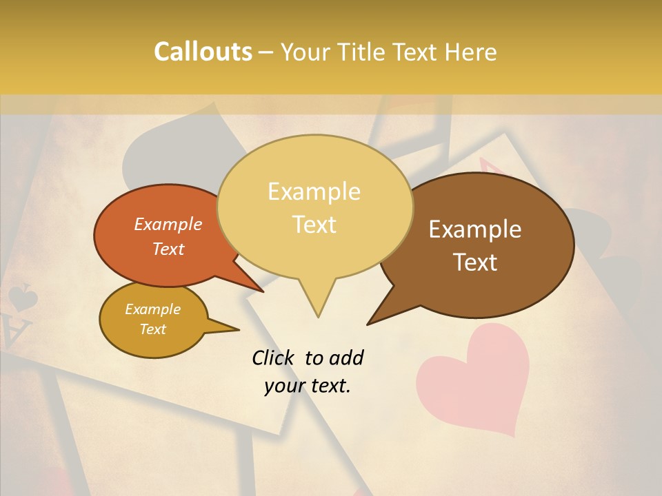 Close Cards Spot PowerPoint Template