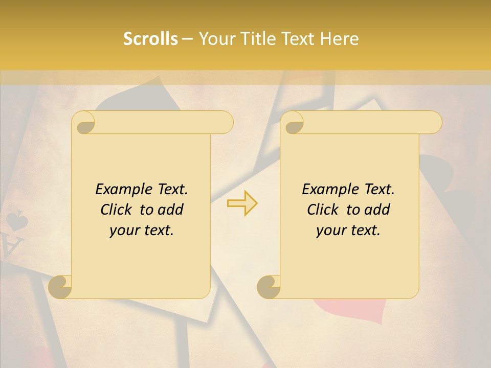 Close Cards Spot PowerPoint Template