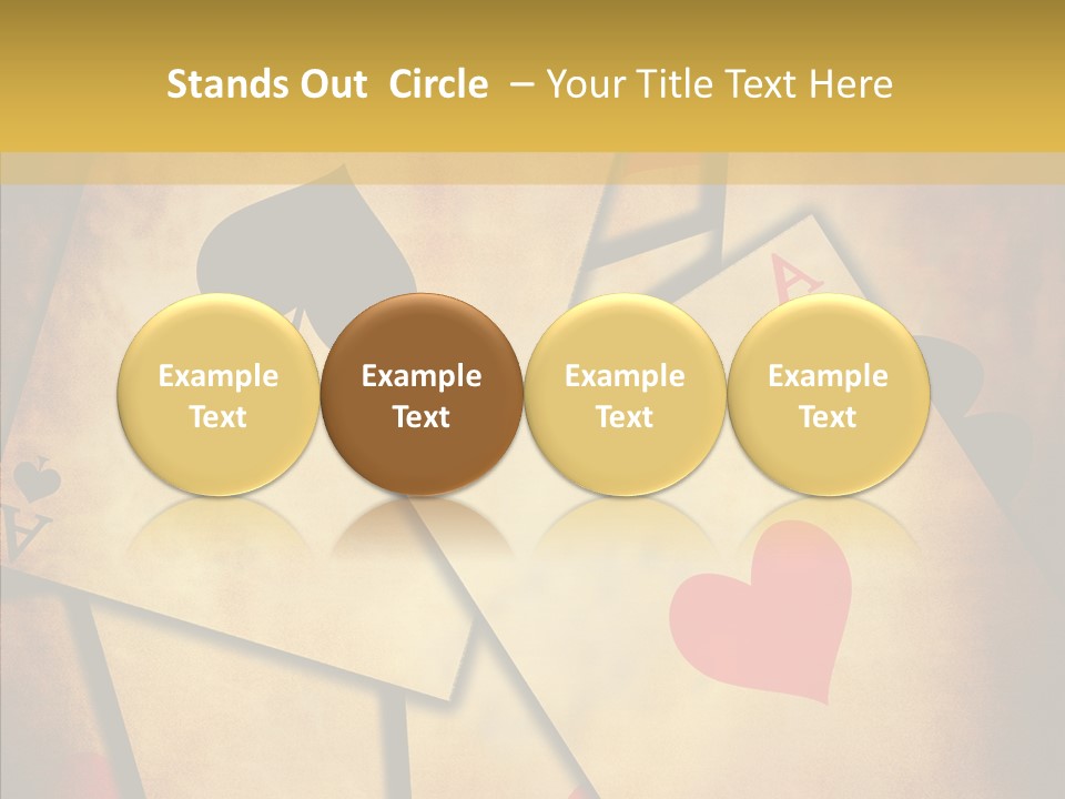 Close Cards Spot PowerPoint Template