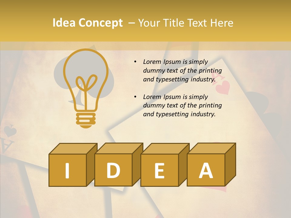 Close Cards Spot PowerPoint Template