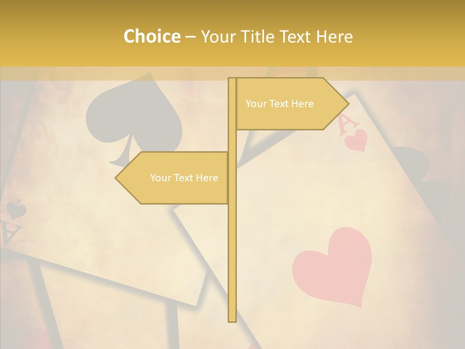 Close Cards Spot PowerPoint Template