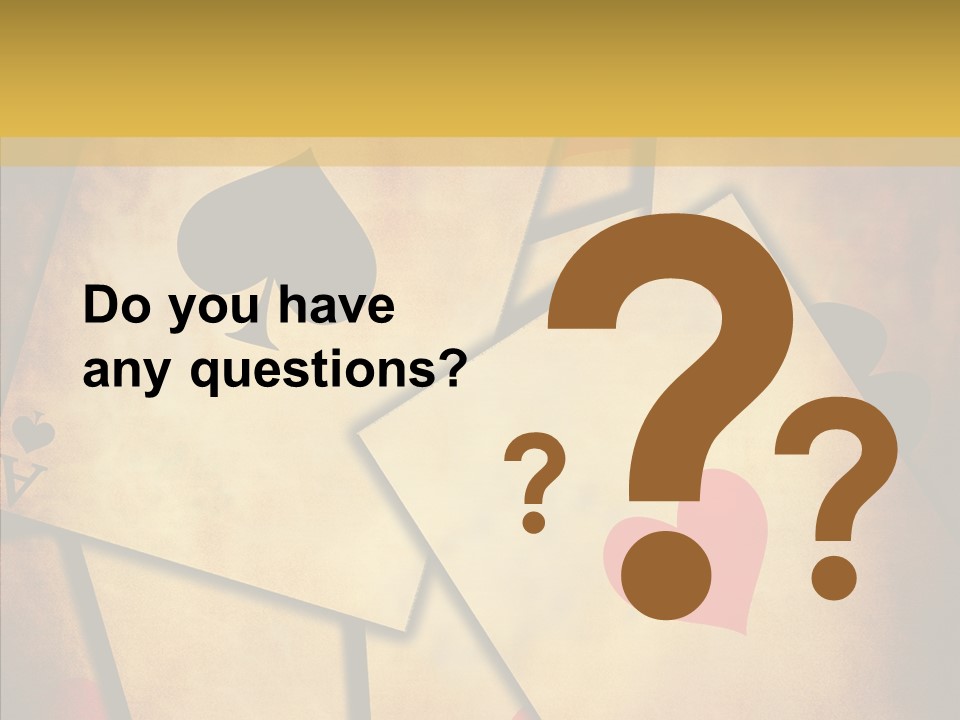 Close Cards Spot PowerPoint Template