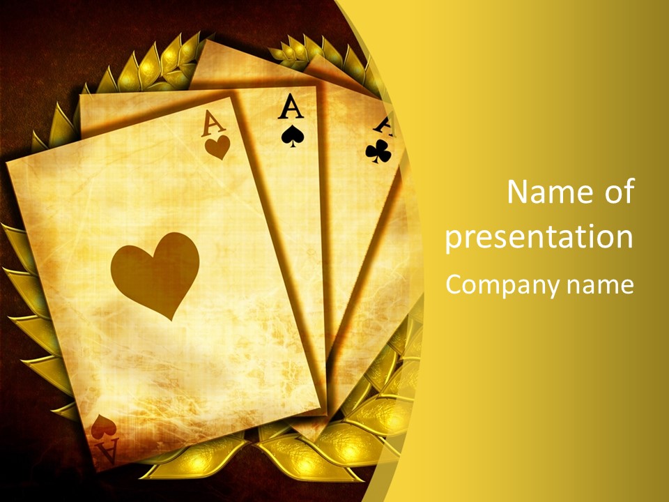 Pattern Brown Prize PowerPoint Template