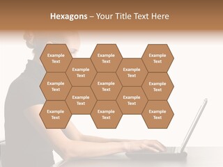Happy Business Lady Girl PowerPoint Template