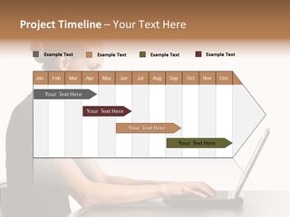 Happy Business Lady Girl PowerPoint Template