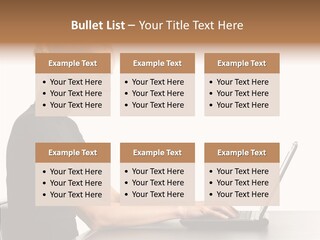 Happy Business Lady Girl PowerPoint Template
