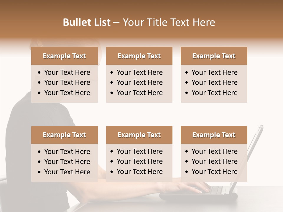 Happy Business Lady Girl PowerPoint Template