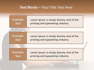 Happy Business Lady Girl PowerPoint Template