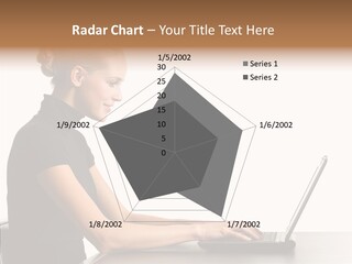 Happy Business Lady Girl PowerPoint Template