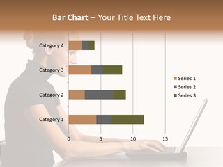 Happy Business Lady Girl PowerPoint Template