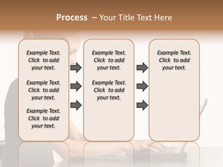 Happy Business Lady Girl PowerPoint Template
