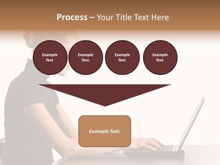 Happy Business Lady Girl PowerPoint Template