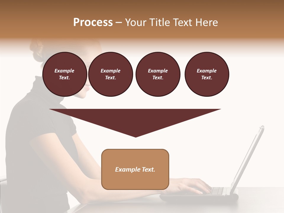 Happy Business Lady Girl PowerPoint Template