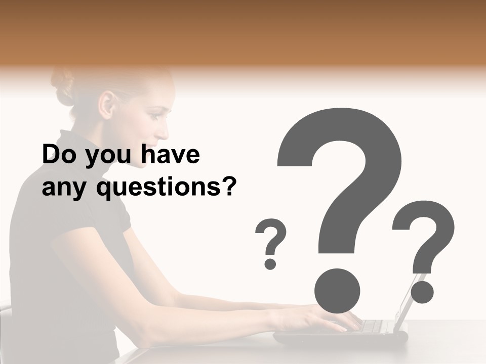 Happy Business Lady Girl PowerPoint Template
