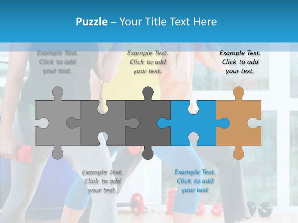 Women Fitness Aerobics PowerPoint Template