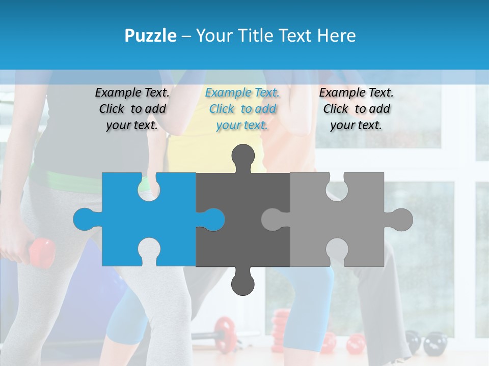 Women Fitness Aerobics PowerPoint Template