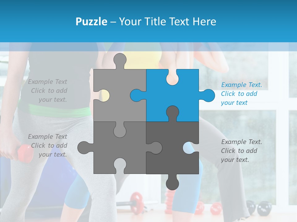 Women Fitness Aerobics PowerPoint Template