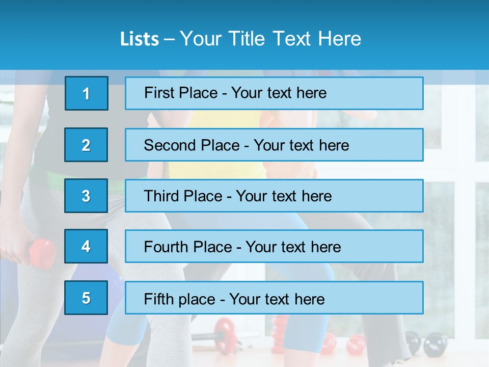 Women Fitness Aerobics PowerPoint Template