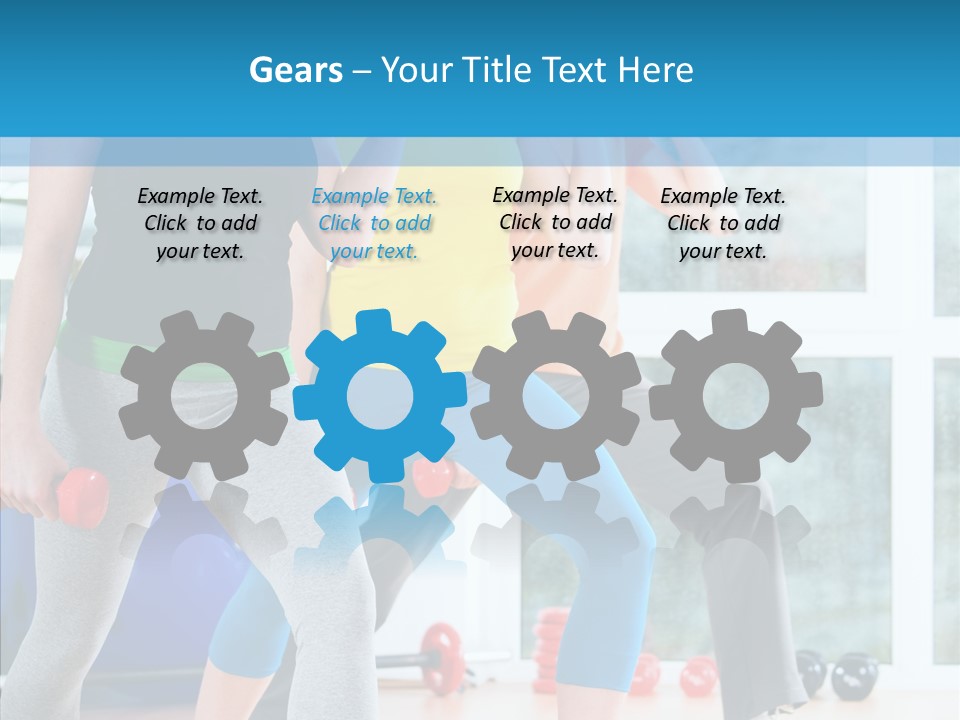 Women Fitness Aerobics PowerPoint Template