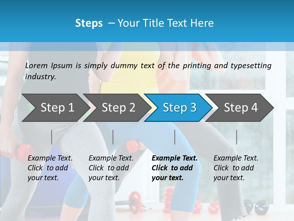 Women Fitness Aerobics PowerPoint Template