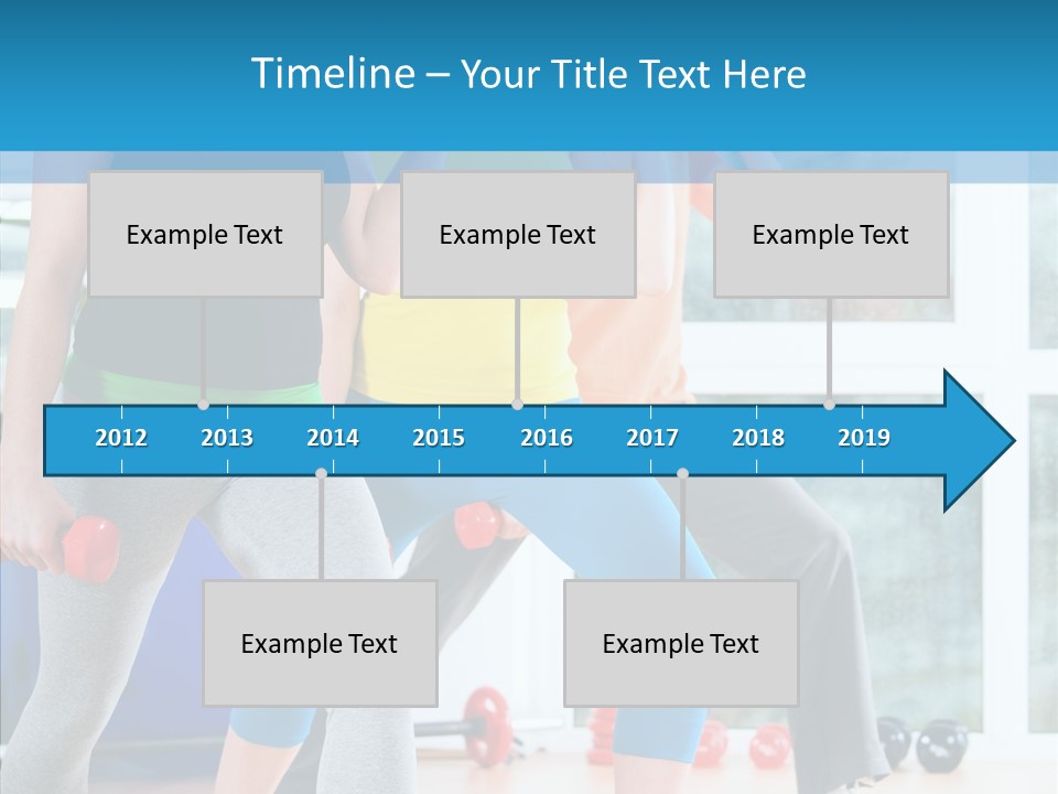 Women Fitness Aerobics PowerPoint Template