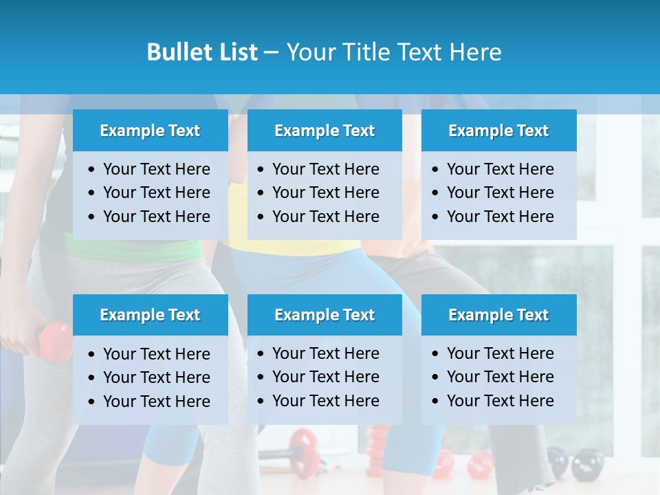 Women Fitness Aerobics PowerPoint Template